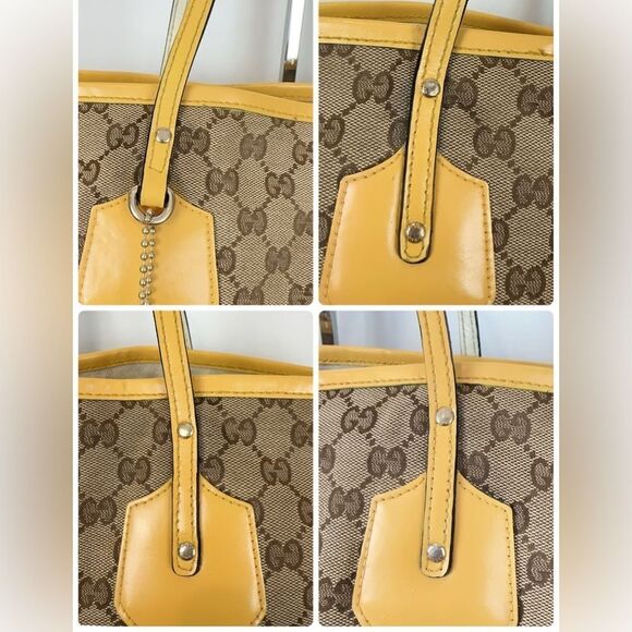 Pre-Owned Gucci GG Canvas Sherry Line Tote Bag 211970 - Picture 11 of 12